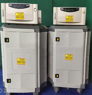 Multipower Junction inverter and battery pair setup