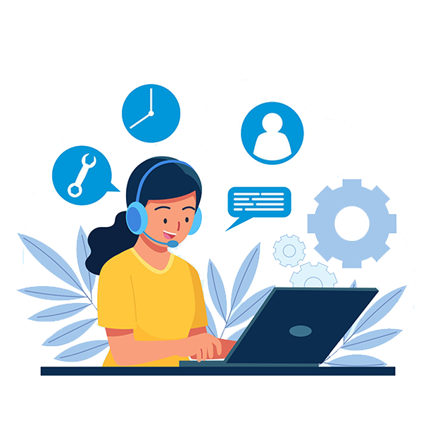 Customer support illustration